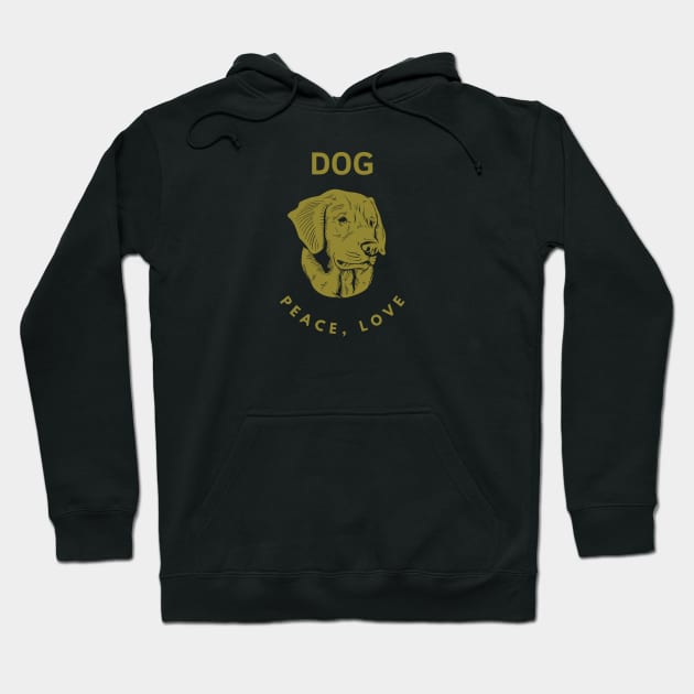 dog lovers gold Hoodie by supersonic.std